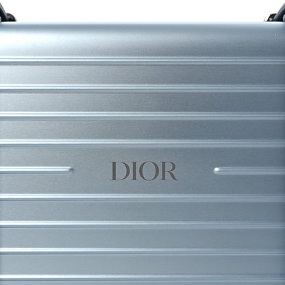 Christian Dior X RIMOWA Aluminum Personal Clutch On Strap Bleu 9 of 12