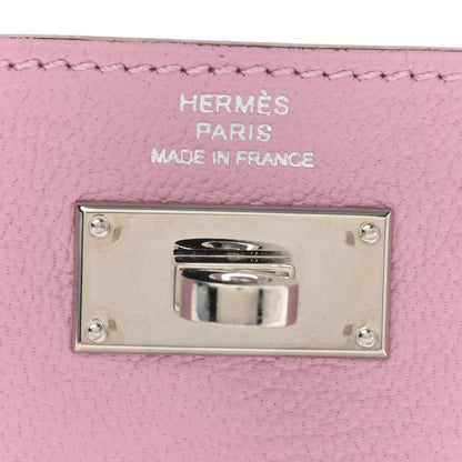 Hermes Chevre Mysore Kelly Pocket Compact Wallet Mauve Sylvestre 6 of 7