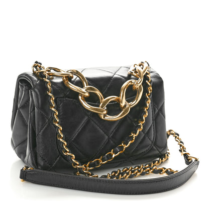 Chanel Lambskin Quilted Mini Color Match Flap Black 3 of 10