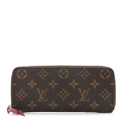 Louis Vuitton Monogram Clemence Wallet Fuchsia 1 of 17