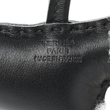 Hermes Milo Lambskin Shearling Budy Charm Black 3 of 4