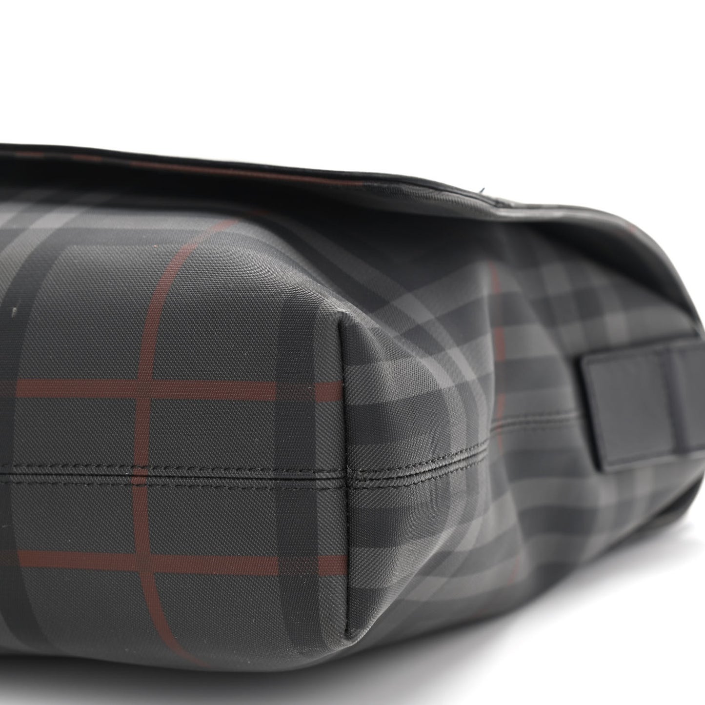 Nylon Smoked Check Messenger Bag