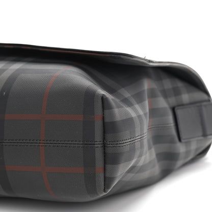 Burberry Nylon Smoked Check Messenger Bag 9 of 17