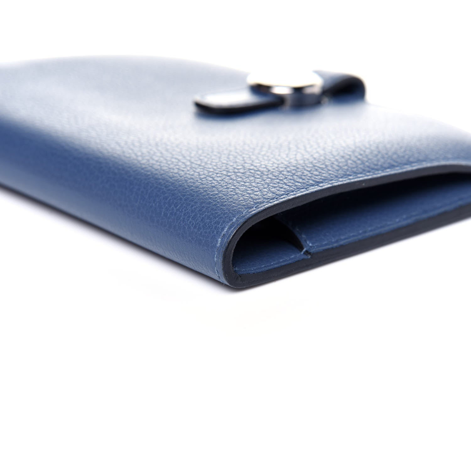 Hermes Togo Dogon Compact Wallet Bleu Brighton 8 of 12
