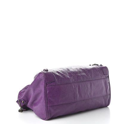 Balenciaga Agneau Classic Hardware Boston Ultraviolet 5 of 11