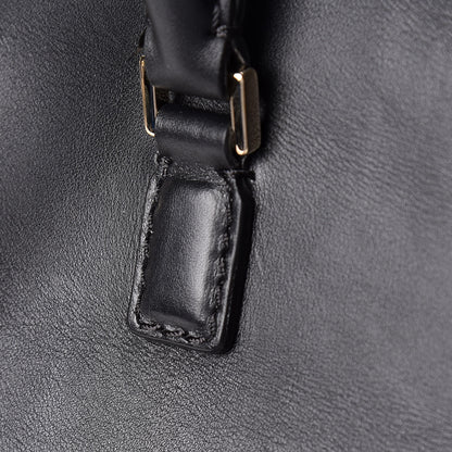 Valentino Garavani Vitello Rockstud Double Handle Tote Black 11 of 13