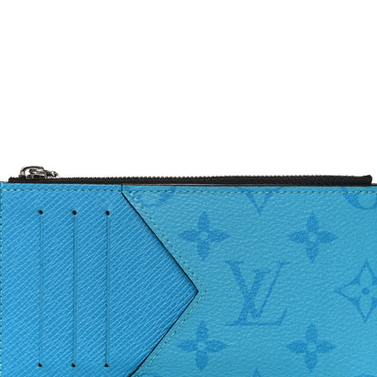 Louis Vuitton Taigarama Coin Card Holder Blue Lagoon 7 of 10
