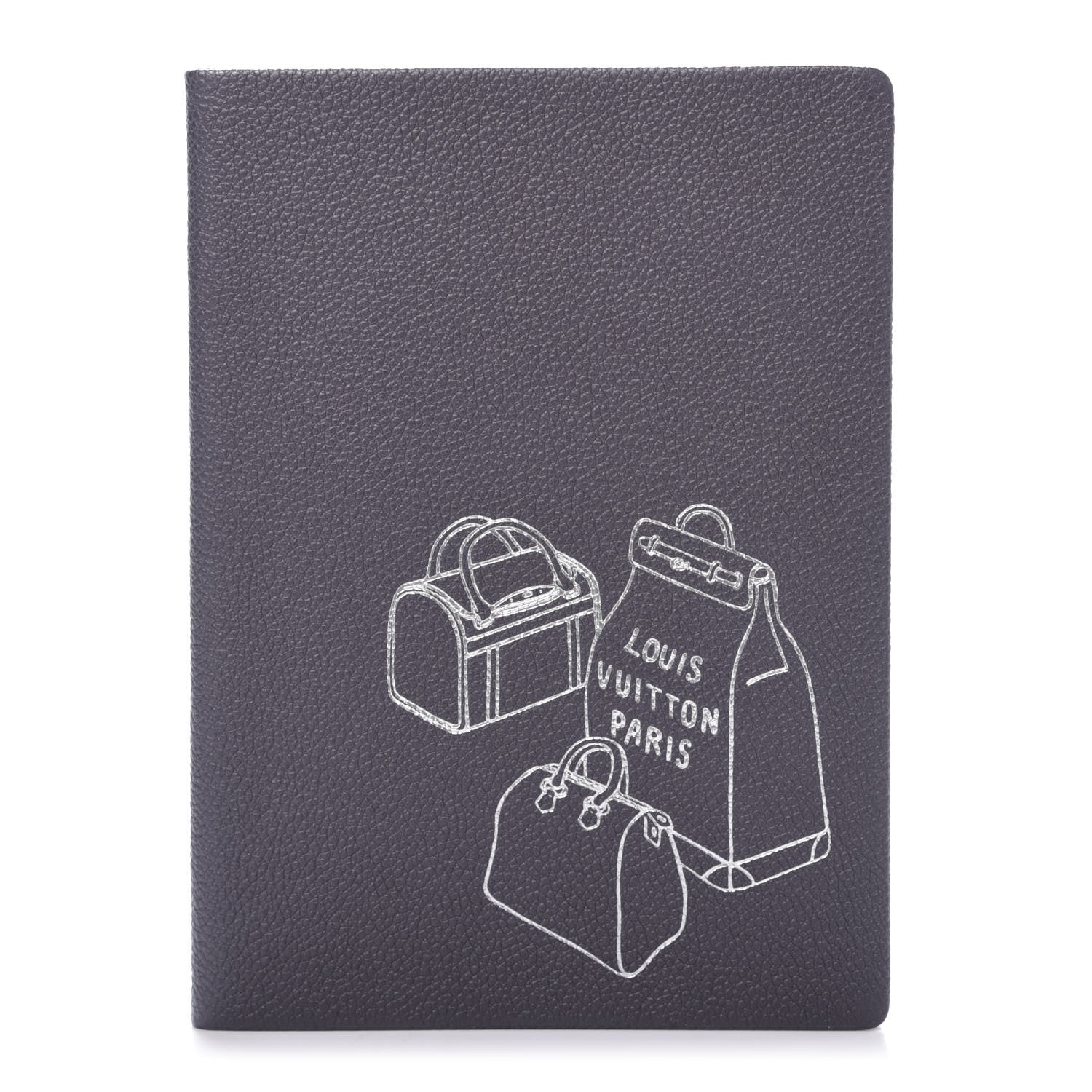 Louis Vuitton Taurillon Notebook MM Gris 1 of 6