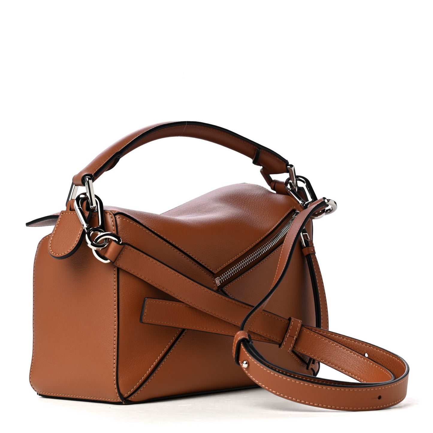 Calfskin Small Puzzle Bag Tan