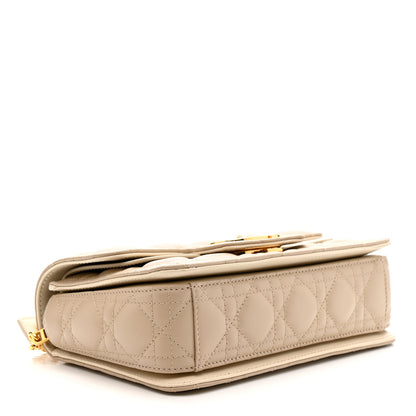 Christian Dior Lambskin Cannage Small Jolie Top Handle Bag Powder Beige Latte 4 of 10