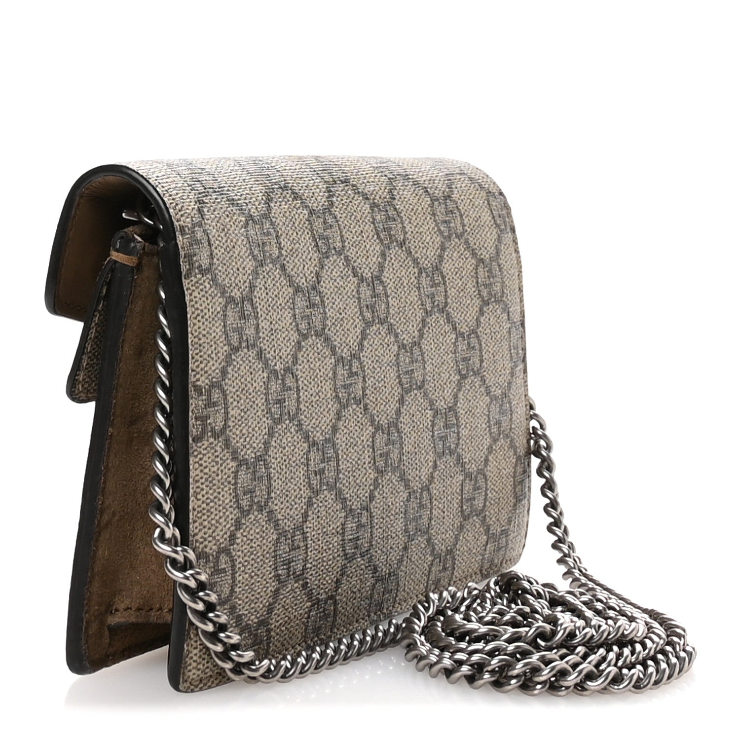 Gucci GG Supreme Monogram Super Mini Dionysus Shoulder Bag Taupe 3 of 9