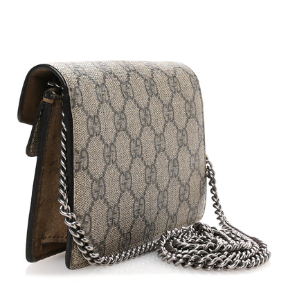 Gucci GG Supreme Monogram Super Mini Dionysus Shoulder Bag Taupe 3 of 9