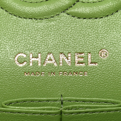 Chanel Caviar Quilted Small Double Flap Green 6 of 13