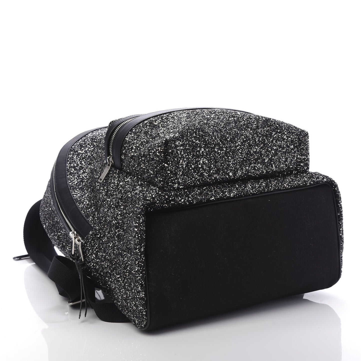 Glitter Canvas City Backpack Gunmetal