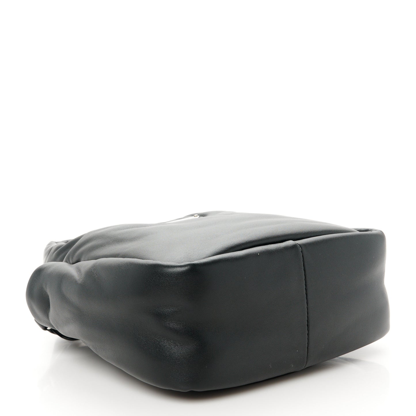 Nappa Soft Padded Small Double Handled Shoulder Bag Black