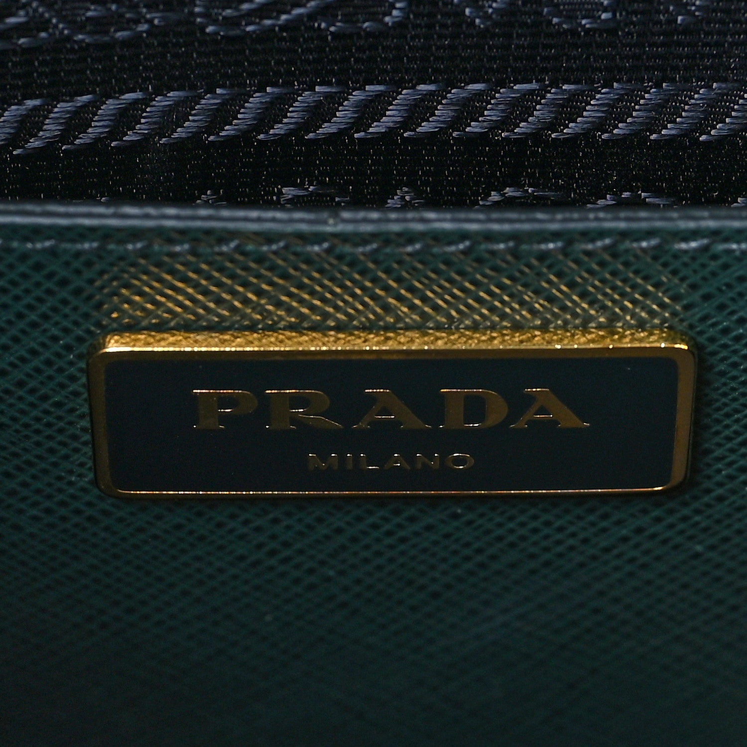 Prada Saffiano Lux Medium Open Promenade Tote Biliardo 5 of 6