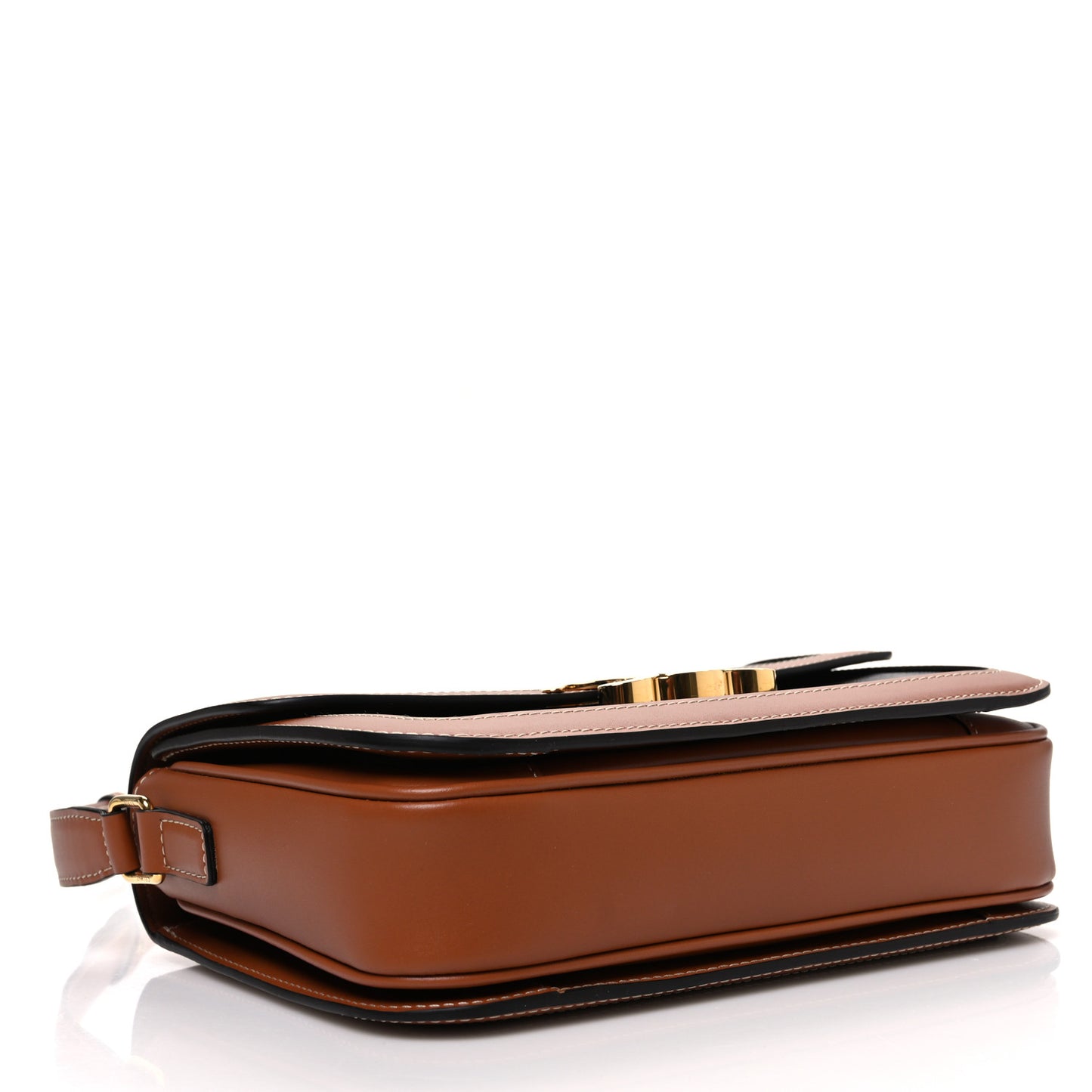 Triomphe Canvas Calfskin Medium Triomphe Bag Tan
