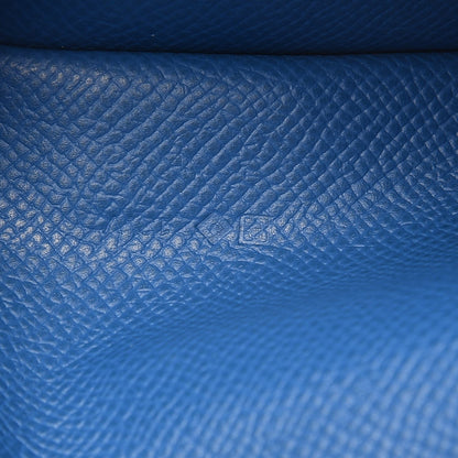 Hermes Epsom Bicolor Bearn Wallet Bleu Electrique Mykonos 7 of 7