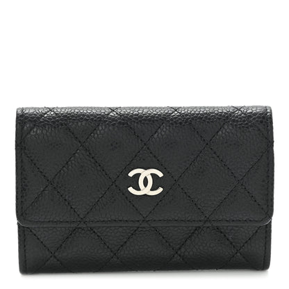 Chanel Caviar Quilted Flap Card Holder Black 1 of 10