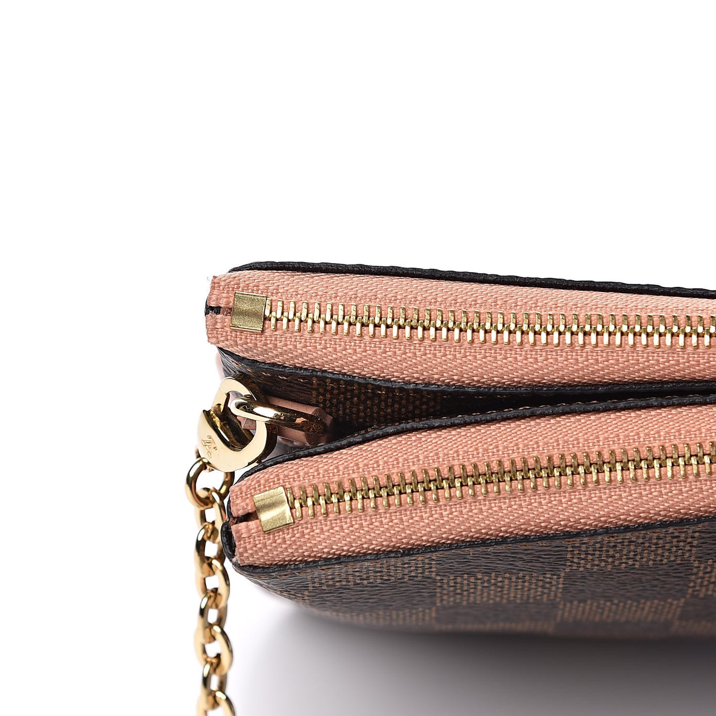 Damier Ebene Double Zip Pochette