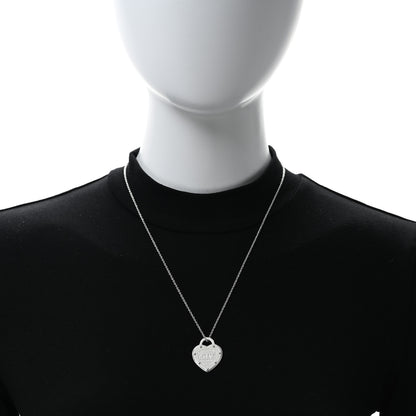 Tiffany Sterling Silver Return To Tiffany Love Pendant Necklace 2 of 4