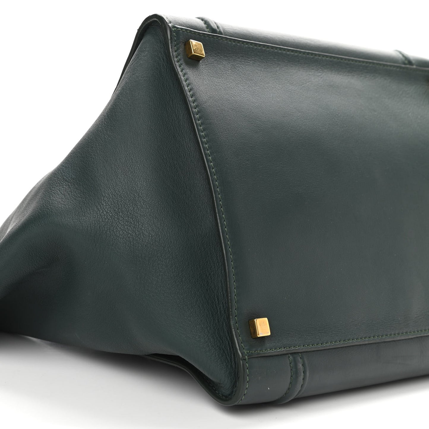 Smooth Calfskin Medium Phantom Luggage Bottle Green