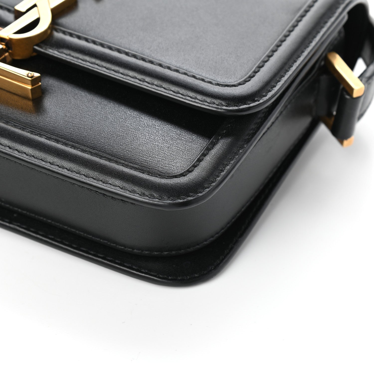 Saint Laurent Smooth Calfskin Small Solferino Satchel Black 9 of 9