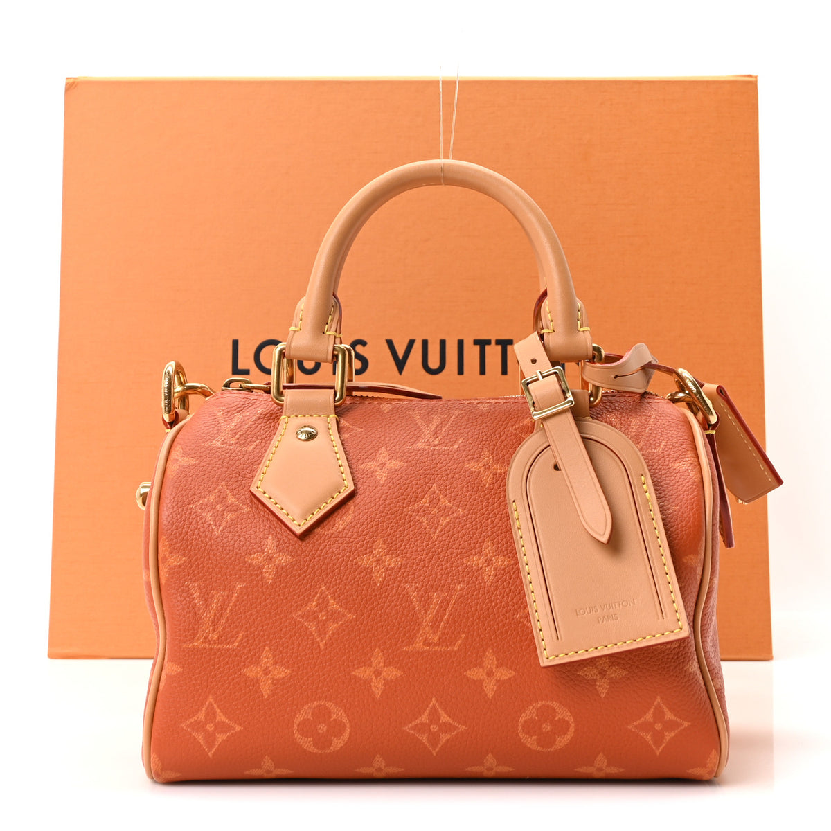 Calfskin Monogram Speedy P9 Bandouliere 20 Ochre