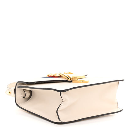Gucci Calfskin Mini Sylvie Top Handle Bag White 4 of 10