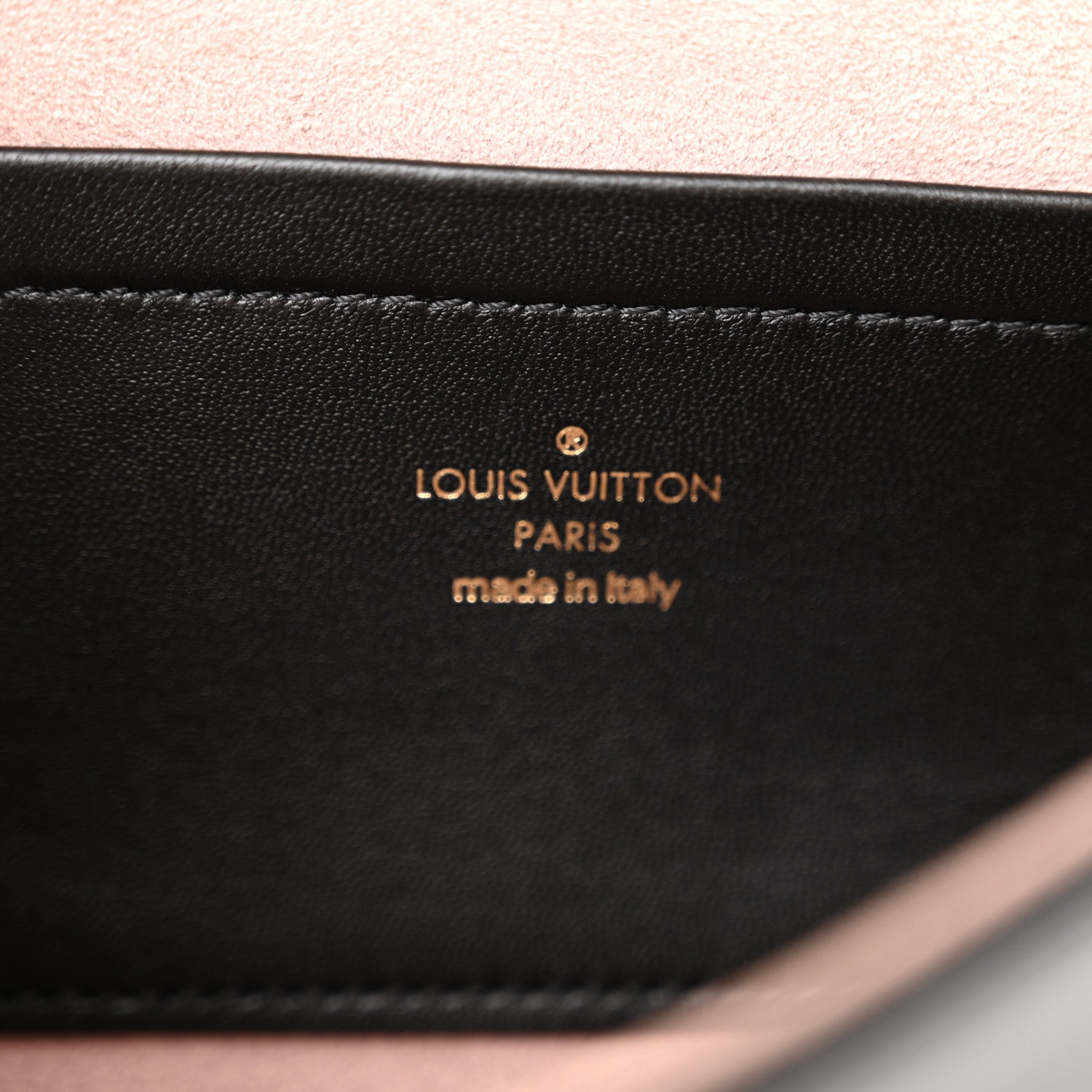 Louis Vuitton Lambskin Embossed Monogram Pochette Coussin Black 6 of 10