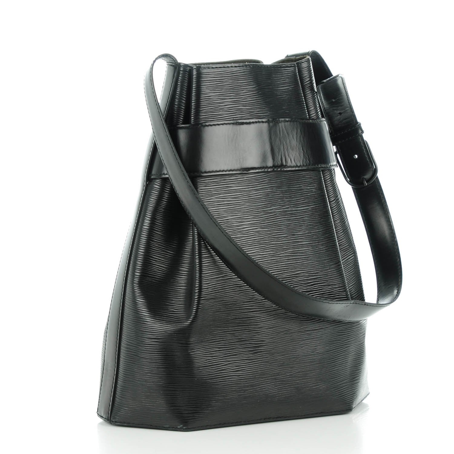 Louis Vuitton Epi Sac D'Epaule GM Black 4 of 10