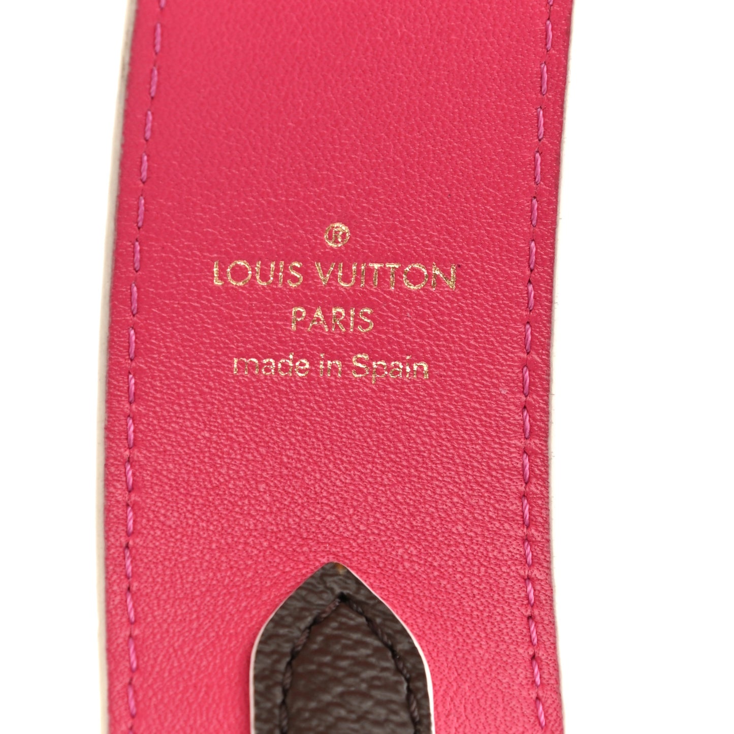 Monogram Bandouliere Shoulder Strap Hot Pink