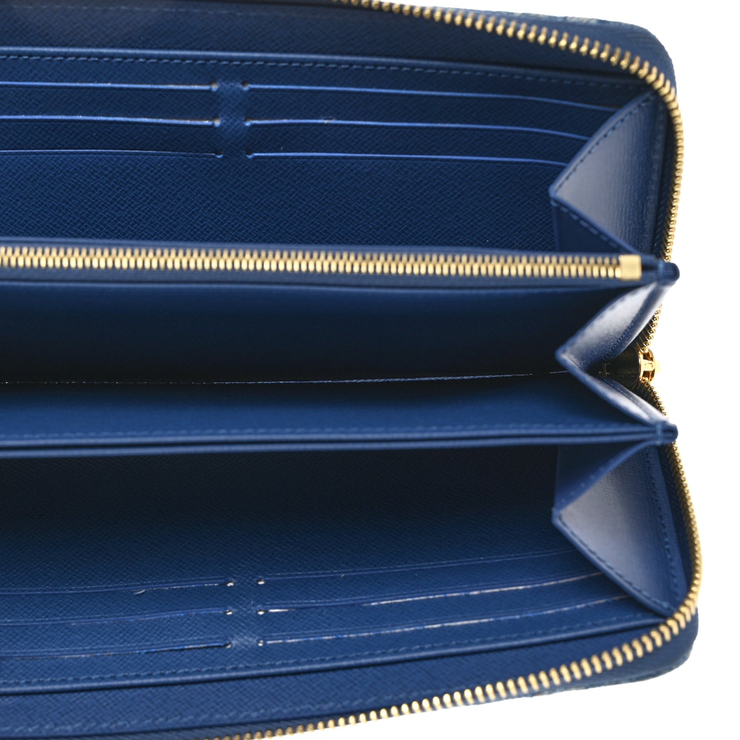 Monogram Denim Zippy Wallet NM Blue