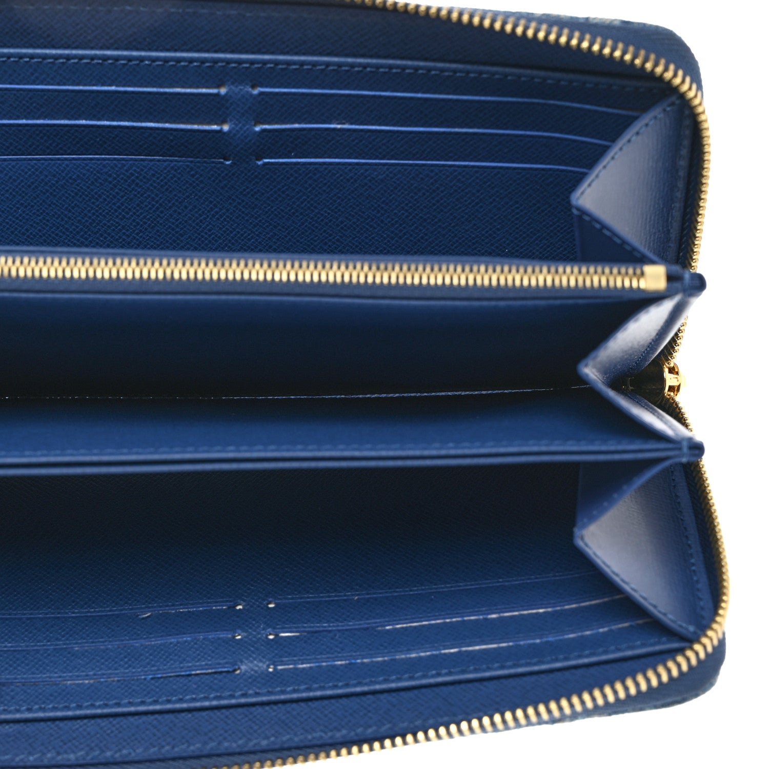 Louis Vuitton Monogram Denim Zippy Wallet NM Blue 5 of 6