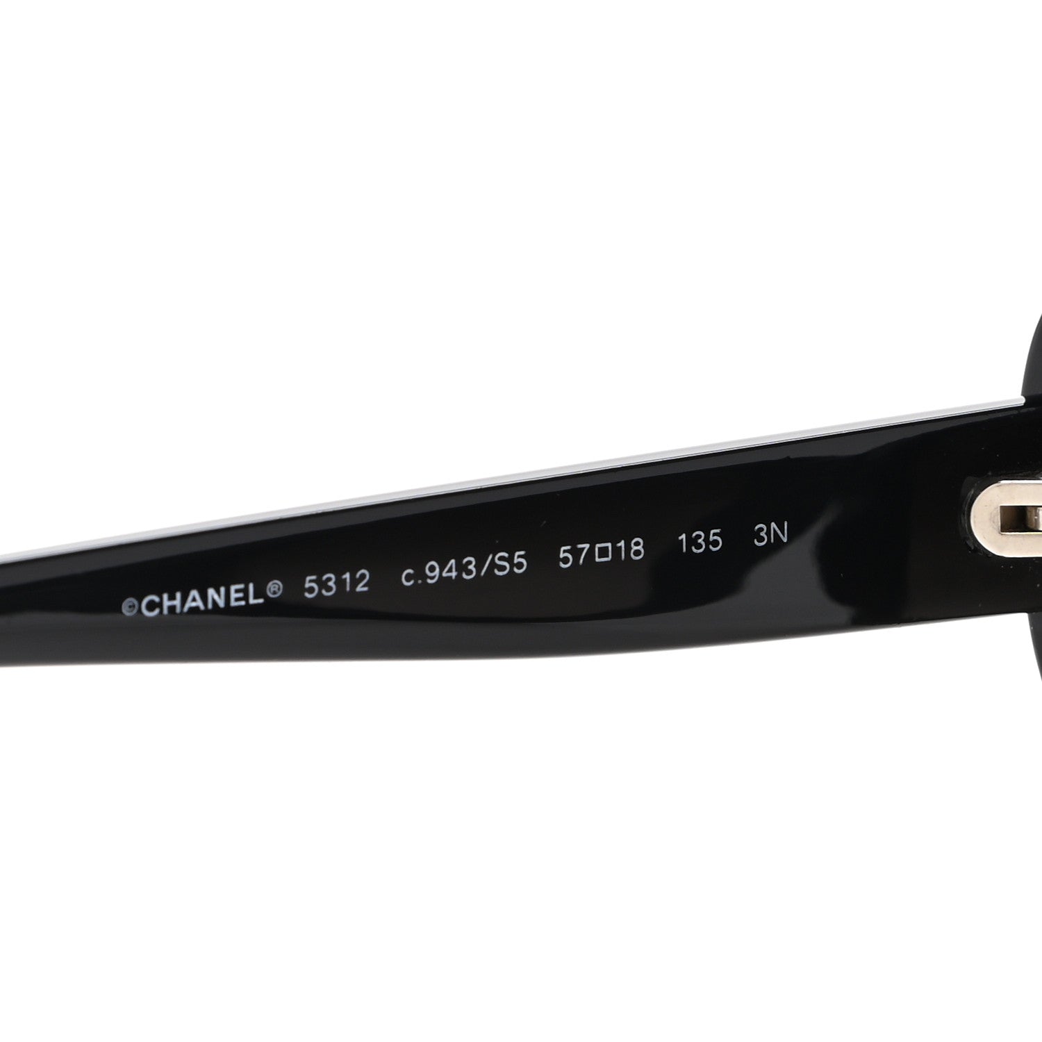 Chanel Signature Oval Sunglasses 5312 Black 5 of 8