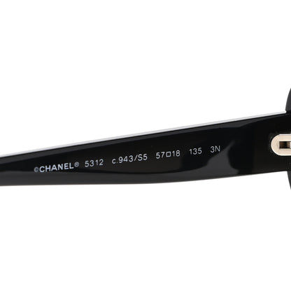 Chanel Signature Oval Sunglasses 5312 Black 5 of 8