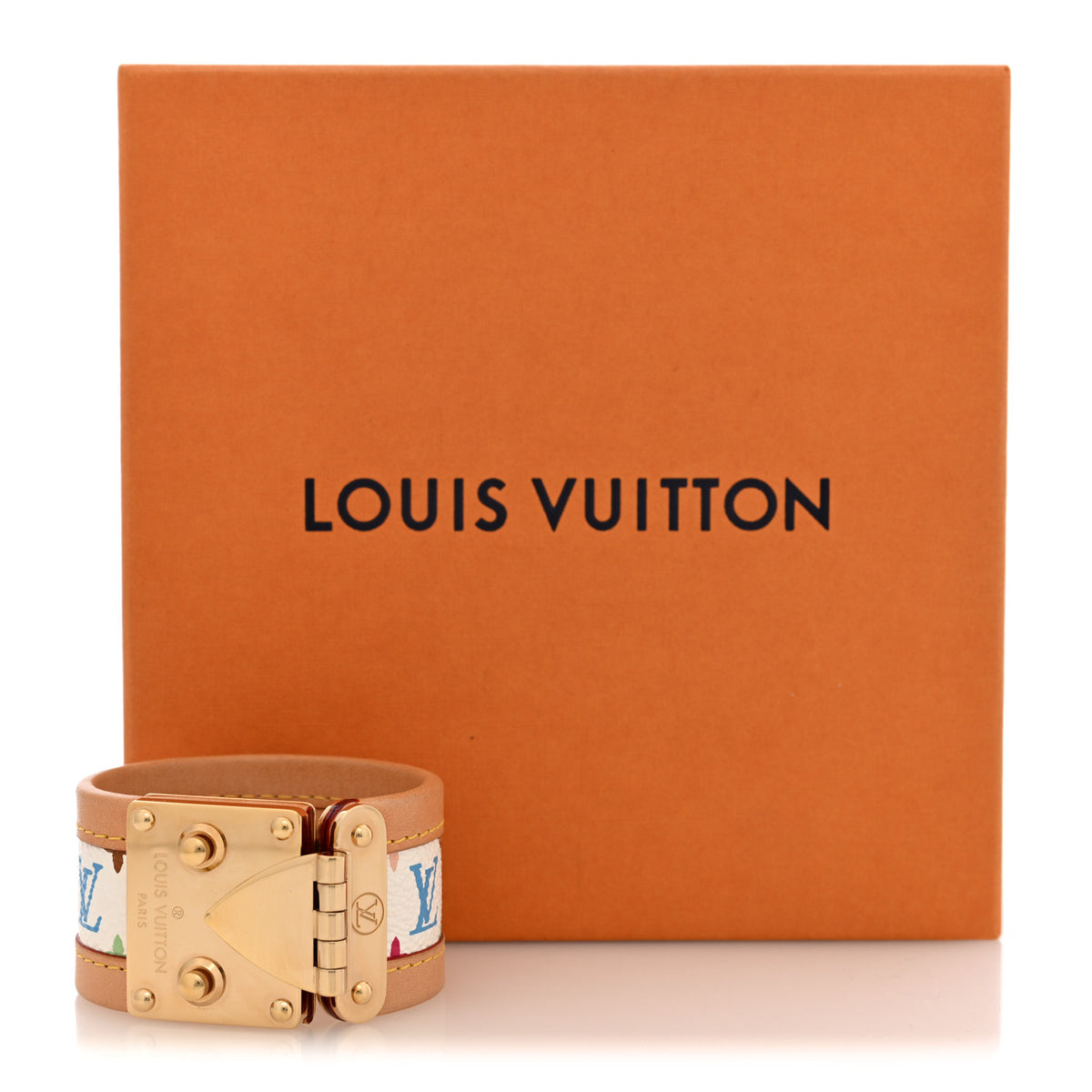Louis Vuitton Monogram Multicolor S Lock Bracelet M White 5 of 5