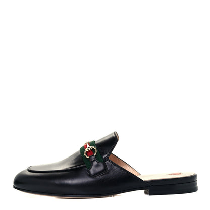 Gucci Malaga Kid Web Womens Princetown Slippers 39 Black 1 of 10