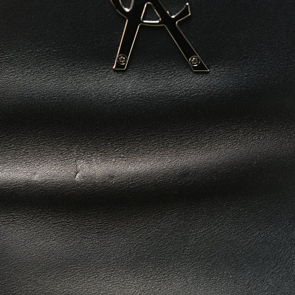 Saint Laurent Patent Matelasse Monogram Small Vicky Chain Bag Neon Yellow 11 of 12