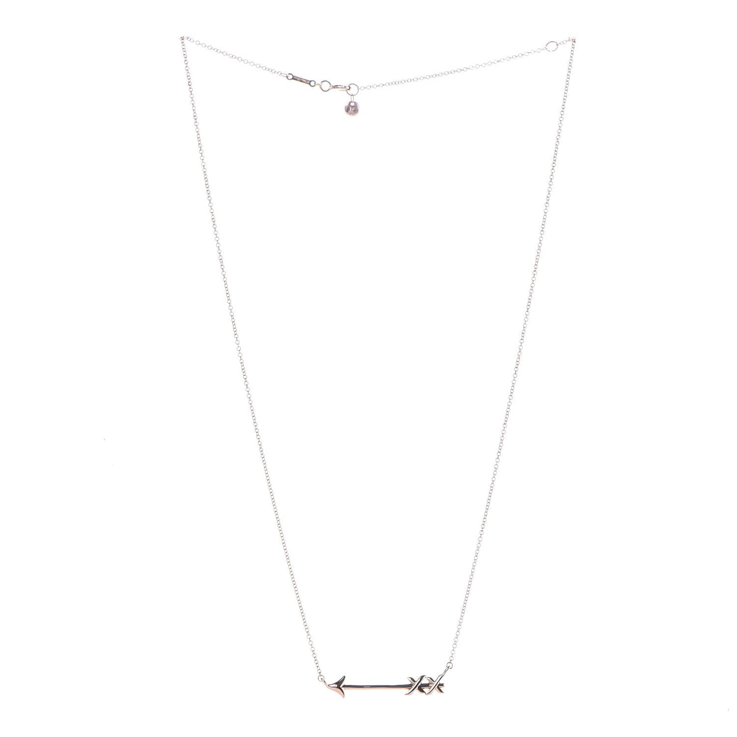 18K Rose Gold Small Paloma's Graffiti Arrow Pendant Necklace