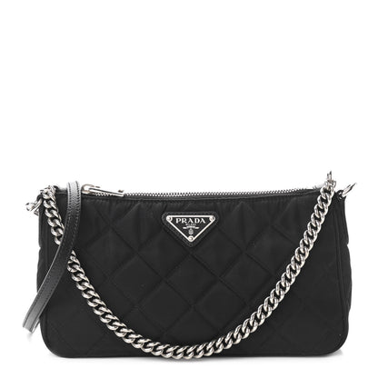 Prada Nylon Tessuto Impuntu Quilted Crossbody Bag Black 1 of 10
