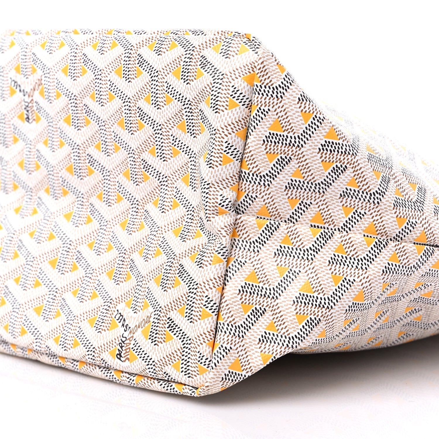 Goyard Goyardine Saint Louis Claire Voie PM White Yellow 9 of 11