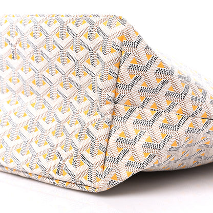 Goyard Goyardine Saint Louis Claire Voie PM White Yellow 9 of 11