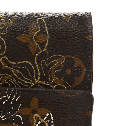 Louis Vuitton Monogram Dentelle Elise Wallet Silver 10 of 12