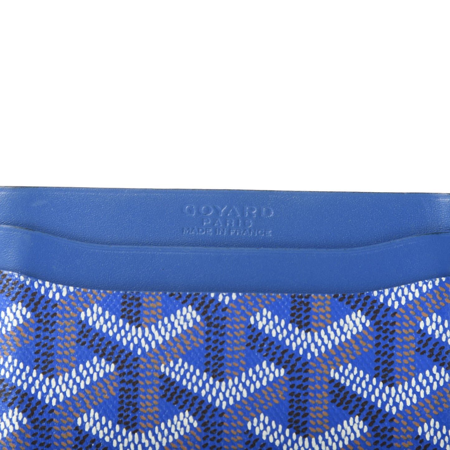 Goyardine Saint Sulpice Card Holder Sky Blue