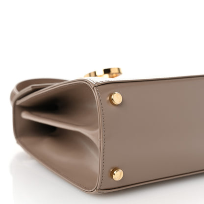 Salvatore Ferragamo Brushed Off Calfskin Small Iconic Top Handle Bag Grey 9 of 10