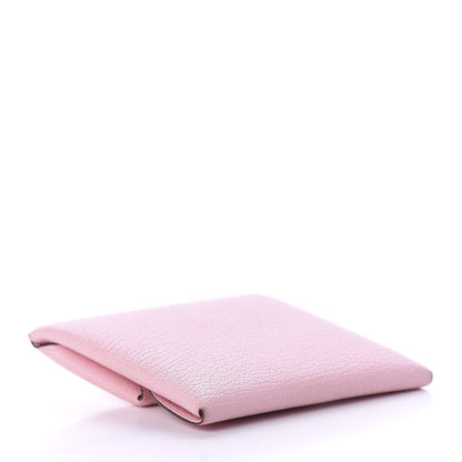 Hermes Chevre Mysore Bastia Coin Purse Mauve Sylvestre 3 of 6