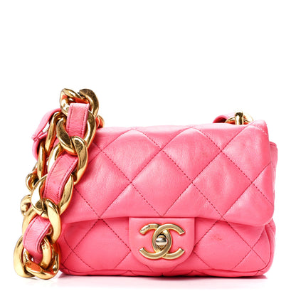 Chanel Lambskin Quilted Mini Funky Town Flap Pink 1 of 12
