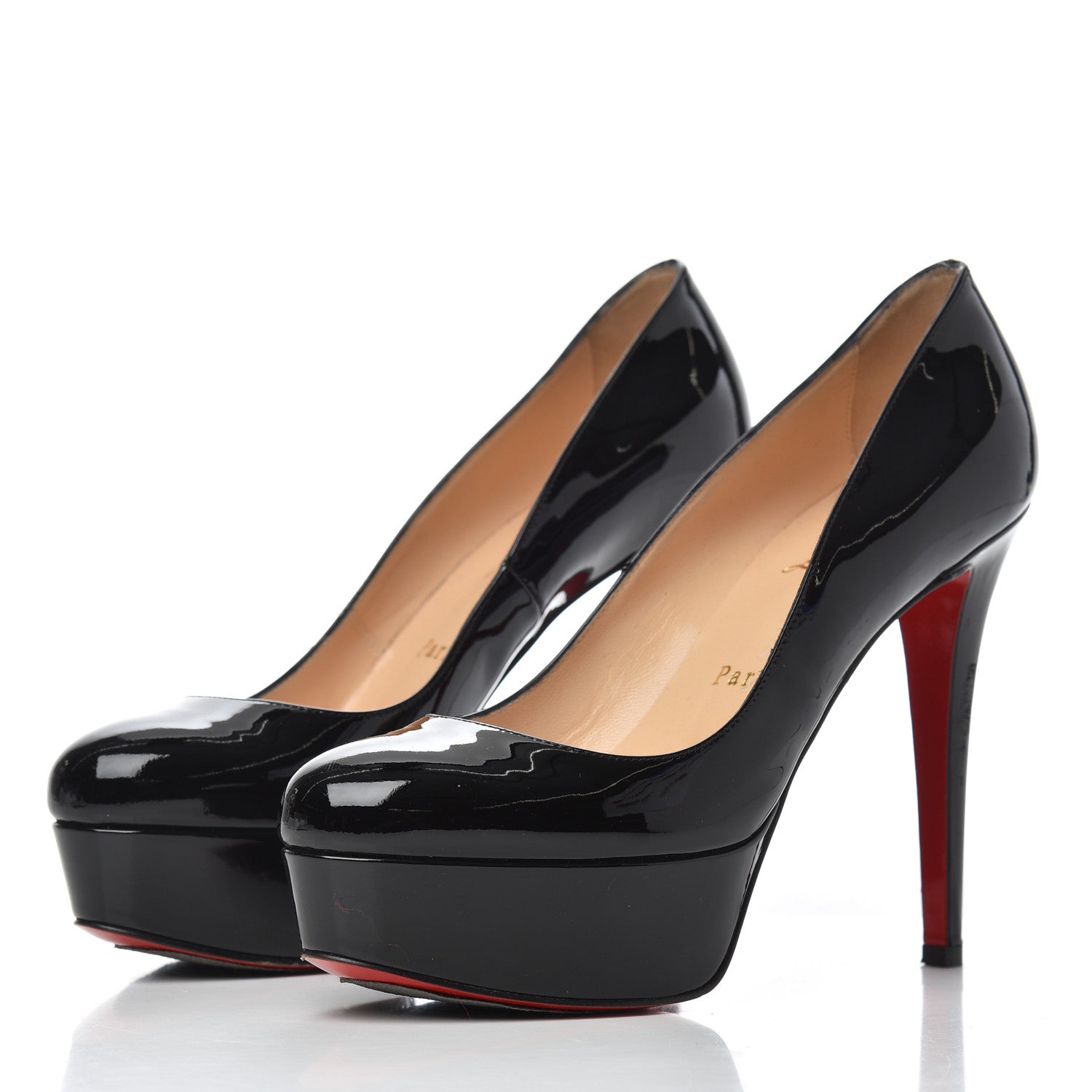Christian Louboutin Patent Dirditta 130 Platform Pumps 37.5 Black 3 of 17