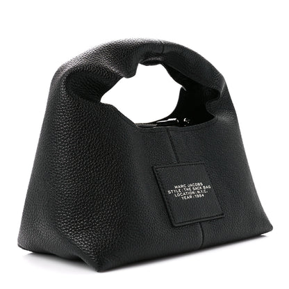 Marc Jacobs Grained Calfskin Mini The Sack Bag Black 3 of 11